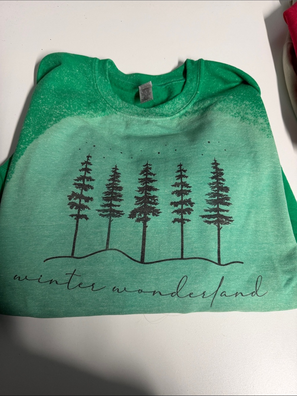 Green "Winter Wonderland" Graphic Sweatshirt